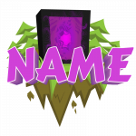 un logo serveur minecraft représentent un portail du nether
