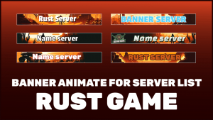 6 bannière animée pour serveur liste rust